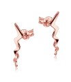 Thunder Shaped Silver Ear Stud STS-5488